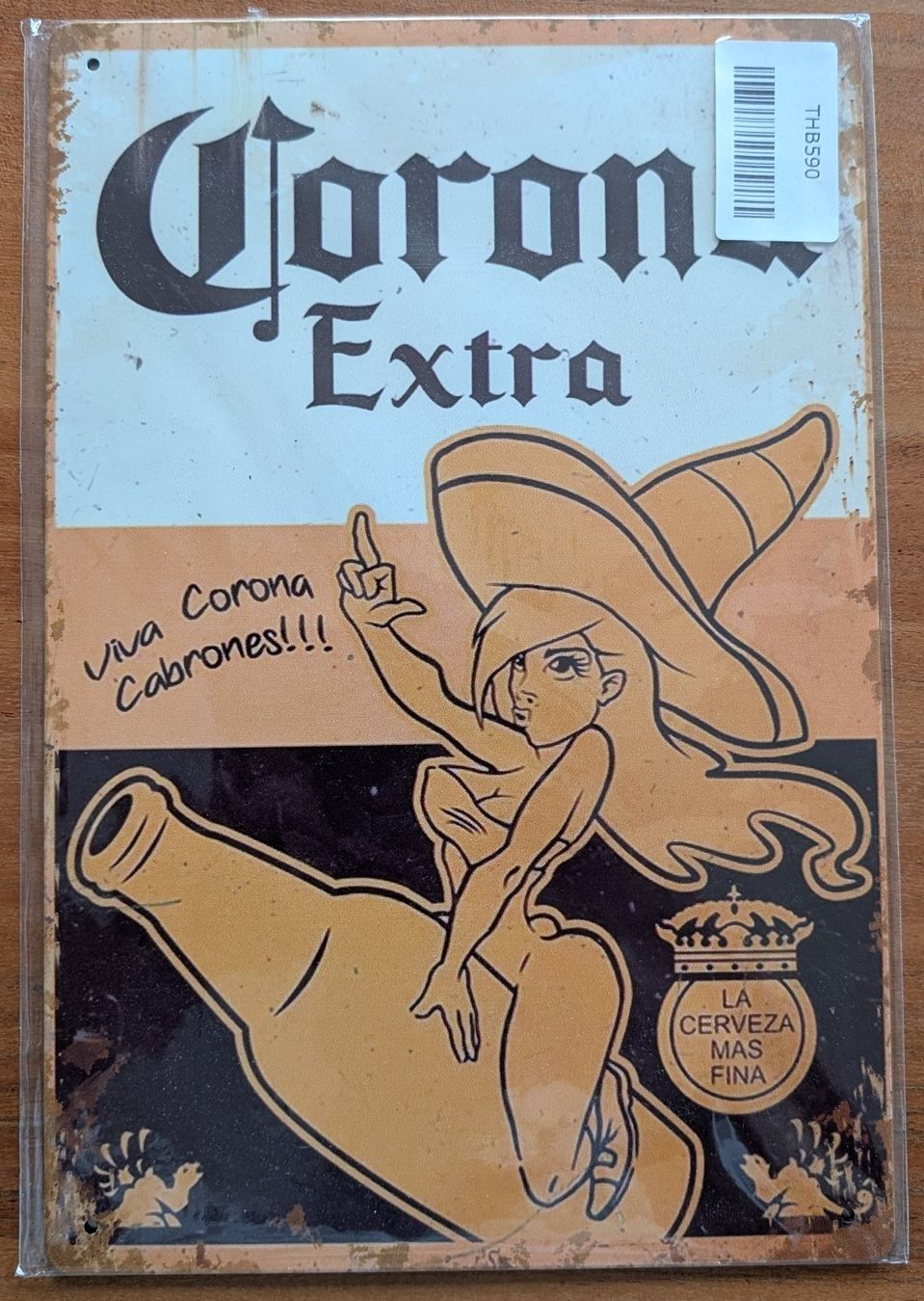 Corona Extra Insegne: Corona Extra Blechschild Werbeschild /Deko Vintage Bar Bier – Nuovo e nell'imballaggio originale da Zürich venduto da Milk-and-Chicken