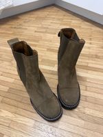 Stiefeletten Wildleder von See By Chloe, Gr. 37, grünbraun 