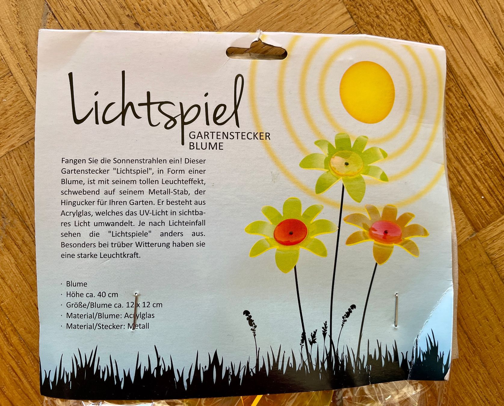 Tutte le decorazioni: Gartenstecker Lichtspiel Blume, NEU – Nuovo e nell'imballaggio originale da Gümligen venduto da soleil149 2
