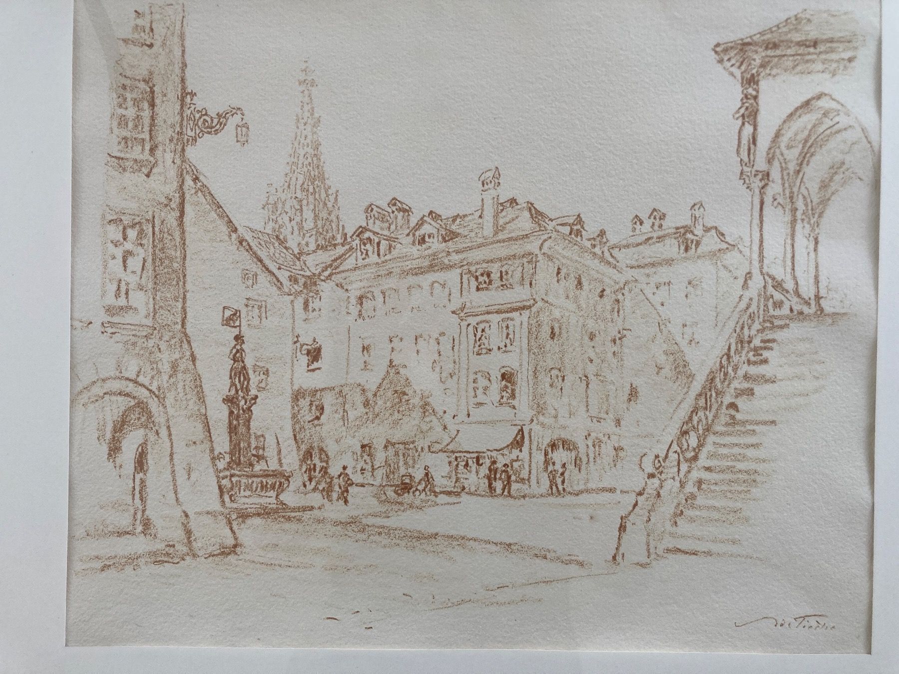 Dipinti: Adolf Tièche - Bern Rathausplatz – Usato da Samstagern venduto da roger039 2
