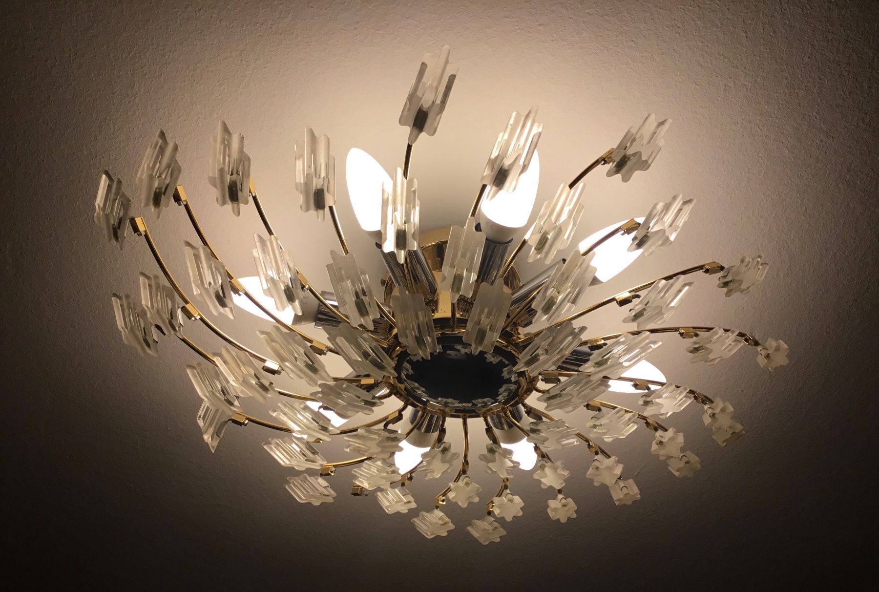 Lampade: Wand oder Deckenlampe Sunburst Mid Century – Usato da Schlieren venduto da Jeajet 3