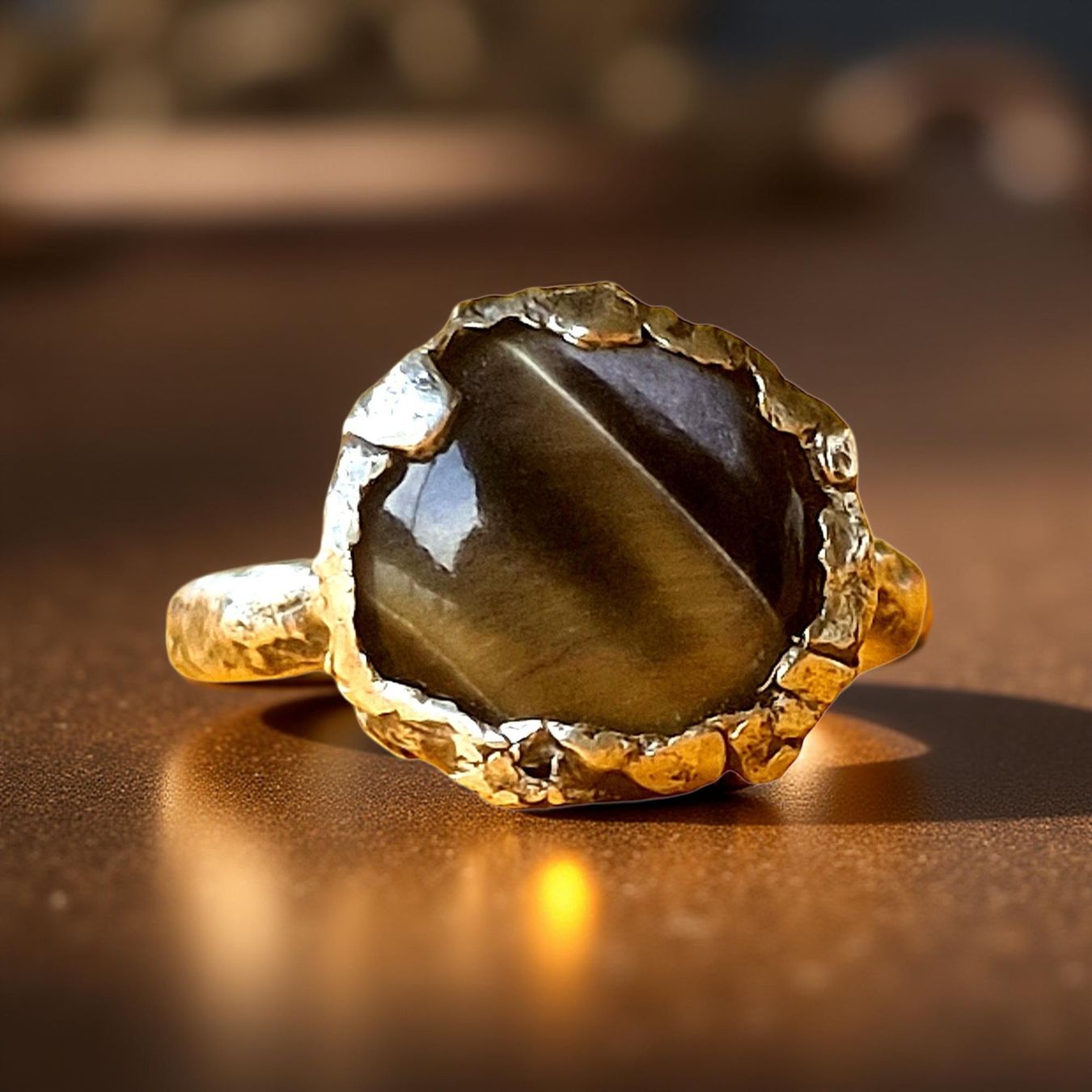 Bagues: Statement-Ring Silber & Katzenauge, Grösse 59, Einzelstück – Neuf avec emballage d'origine à Aarau par Schmuckhoehle_MD 8
