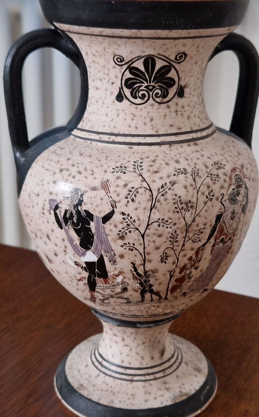 Vasi & Recipienti: Schmuckvolle Vase im griechischen Stil – Usato da Schinznach Bad venduto da webser
