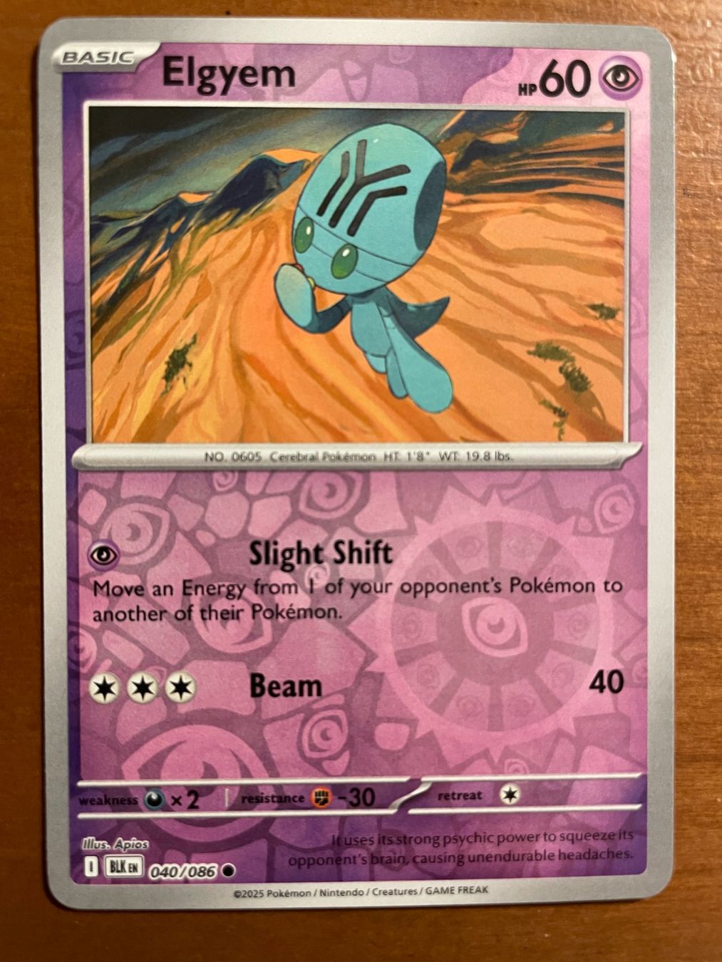 Pokémon Carte collezionabili: Pokemon Elgyem Reverse (Versand gratis) – Nuovo (secondo la descrizione) da Chur venduto da Angerson