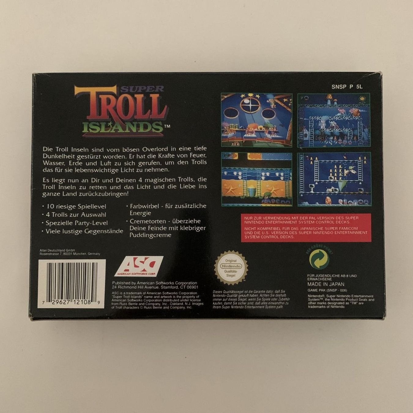Nintendo Giochi: Troll Islands - SNES - OVP – Usato da Zürich venduto da Mephisto87 1