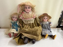 3 antike Puppen verschiedene Marken