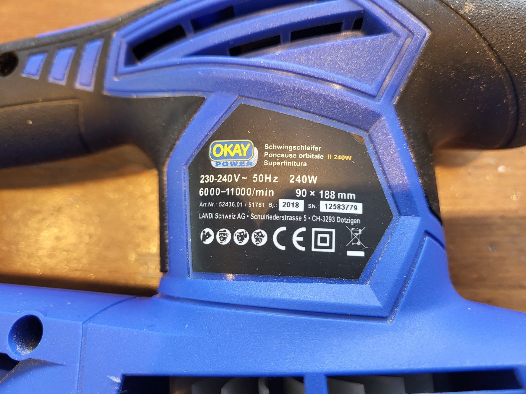 Schleifen & Polieren: Okay Schwingschleifer 240 W – Gebraucht aus Zuzgen von Lemmy77 2