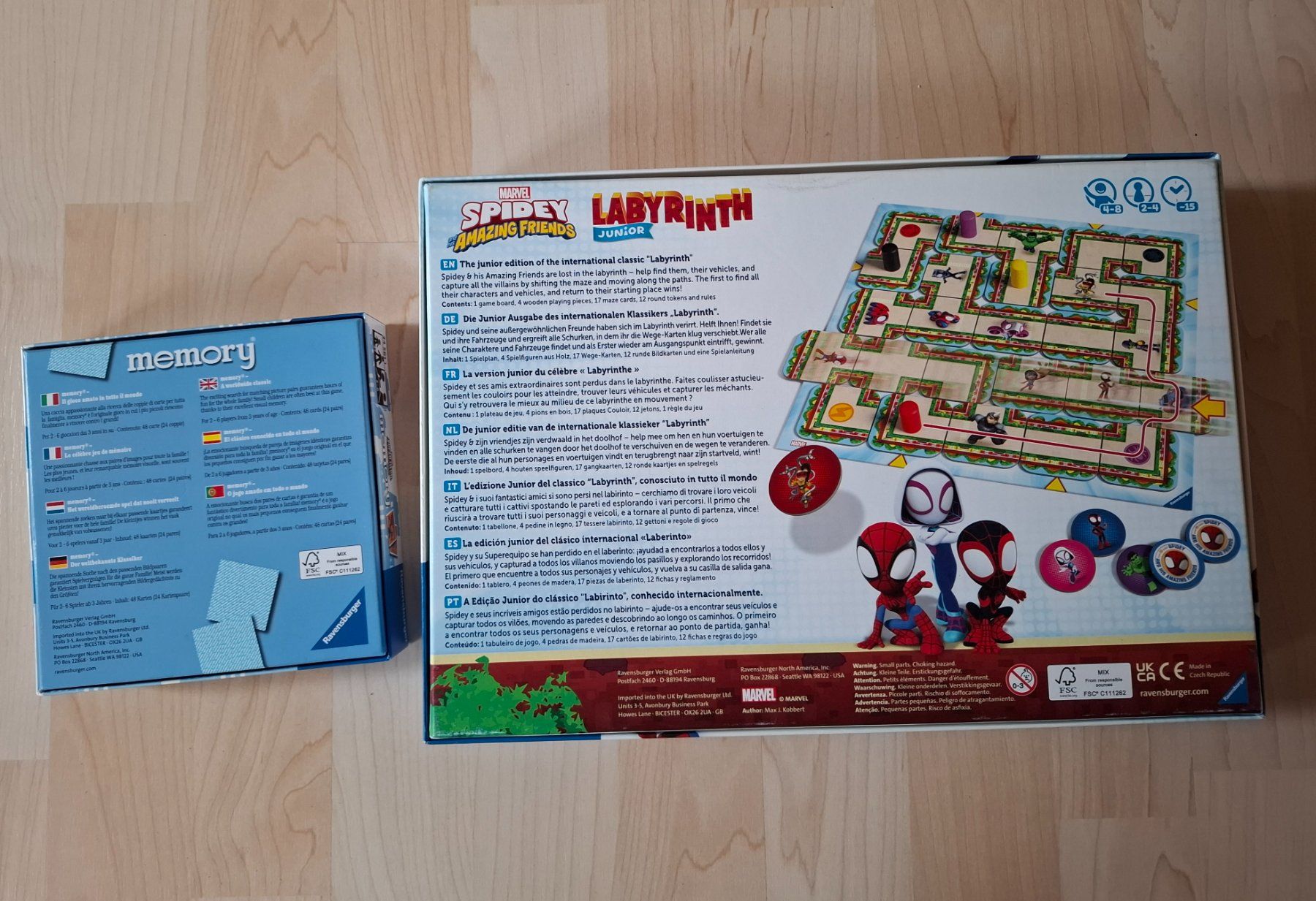 Ravensburger Spiele: Spidey Labyrinth Junior und Memory – Gebraucht aus Oberurnen von rotty80 5