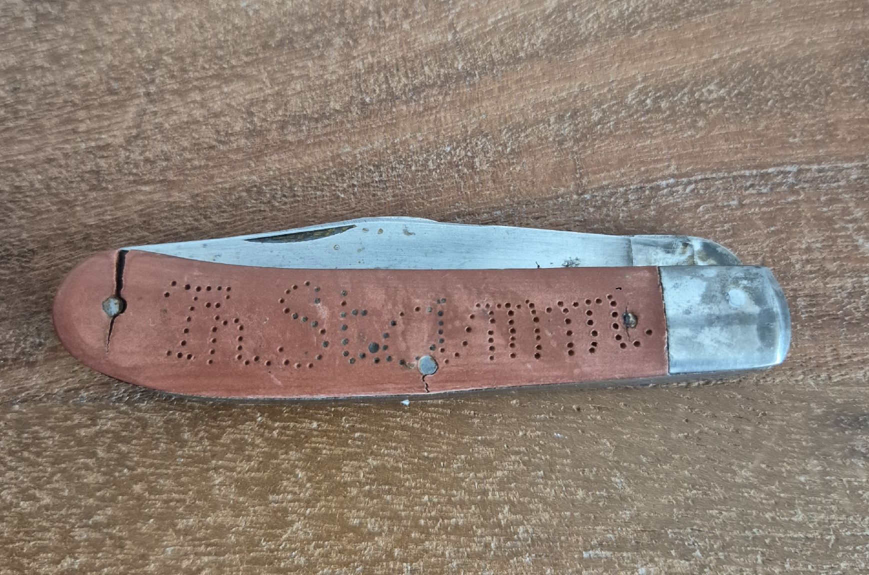Coltelli tascabile: Taschenmesser mit Altgravur Th. Stamm – Usato da Zürich venduto da Dalema13