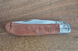 Taschenmesser mit Altgravur Th. Stamm