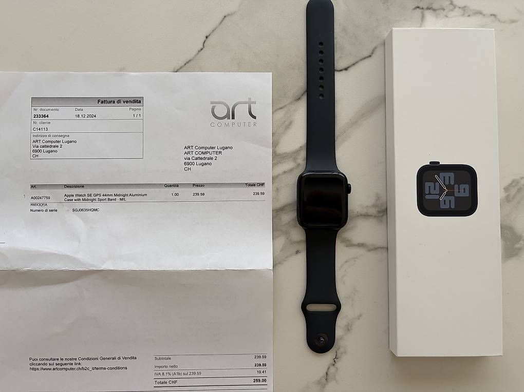Smartwatch: Vendo Apple Watch SE – Nuovo e nell'imballaggio originale da Roveredo GR venduto da ora_ykh7