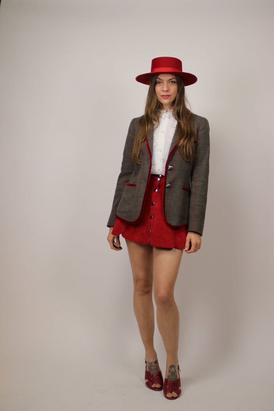 Vestes: ETRO Grey and red Tartan Blazer - Gr.S – D'occasion à Hombrechtikon par BAZ-Vintage 4