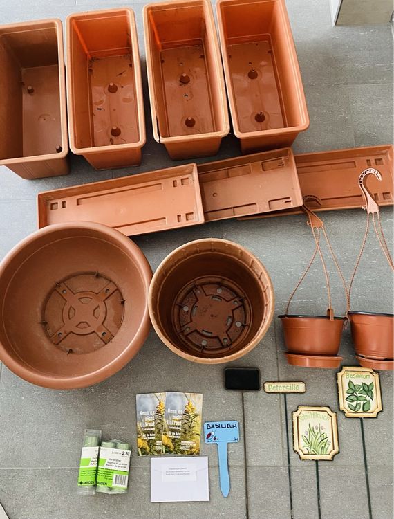 GROSSES BLUMENTOPFSET 21TEILIG Kaufen auf Ricardo