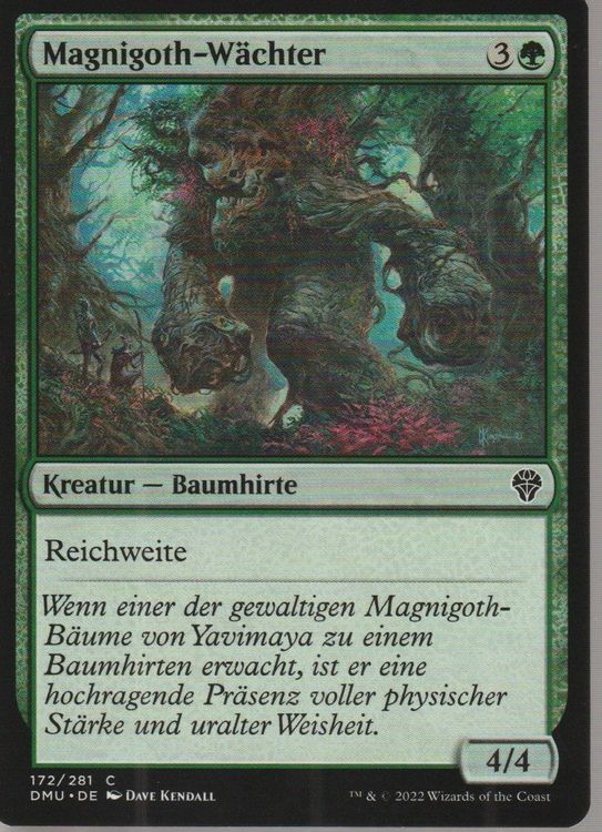 TCG Magic The Gathering MTG DMU 172 Magnigoth-Wächter (Neu (gemäss ...