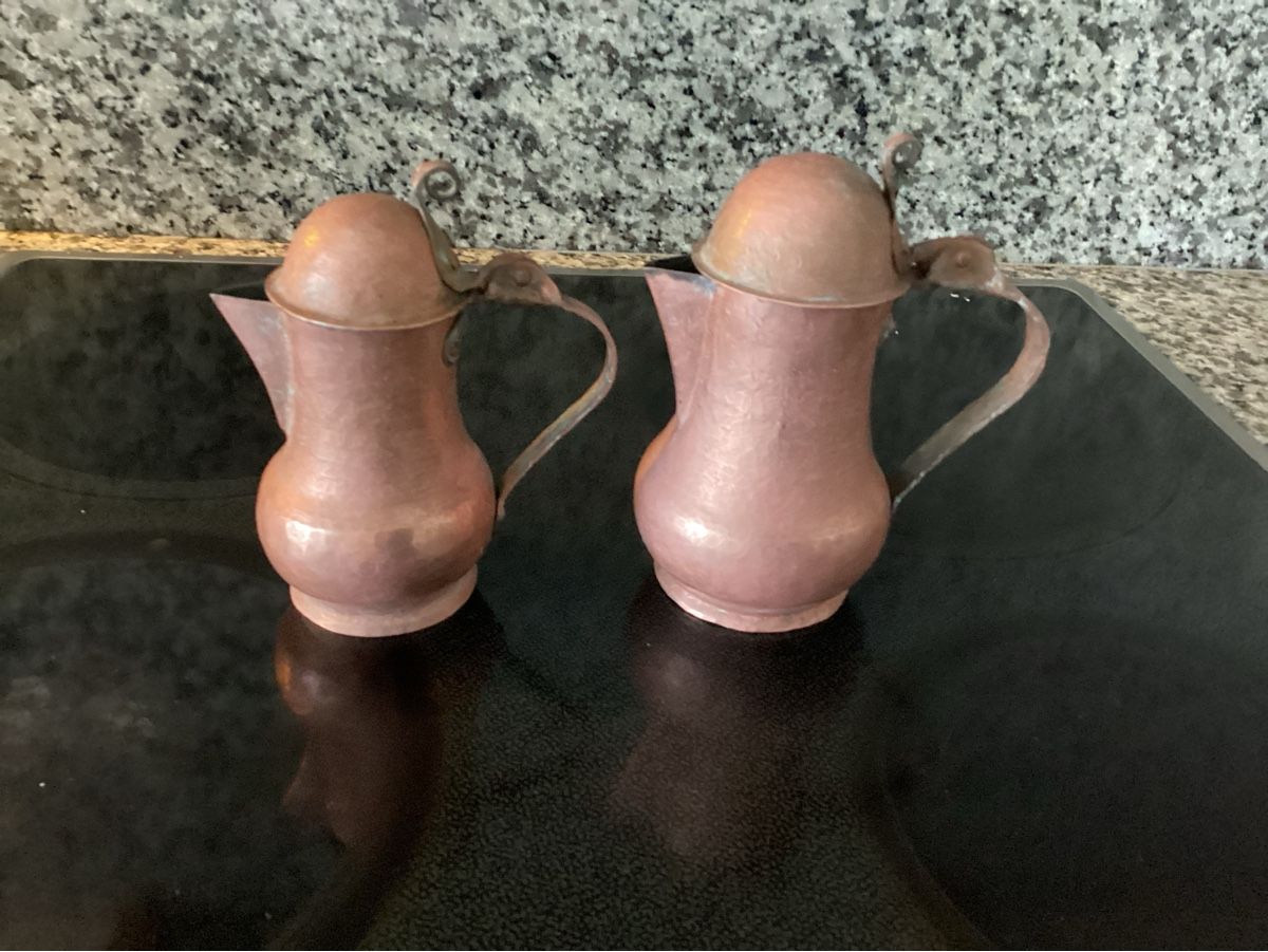 Caraffe: 2 Antike Kupfer Krüglein – Usato da Minusio venduto da scotch111