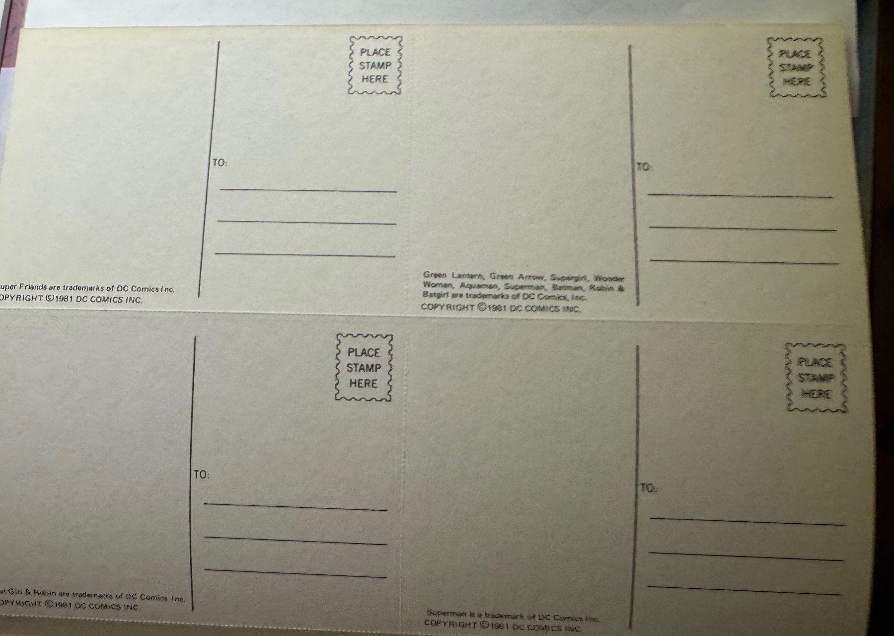 Fumetti: DC Super Heroes - POSTKARTENBUCH von 1981/Superman,Flash usw – Nuovo (secondo la descrizione) da Hedingen venduto da Wowi 4