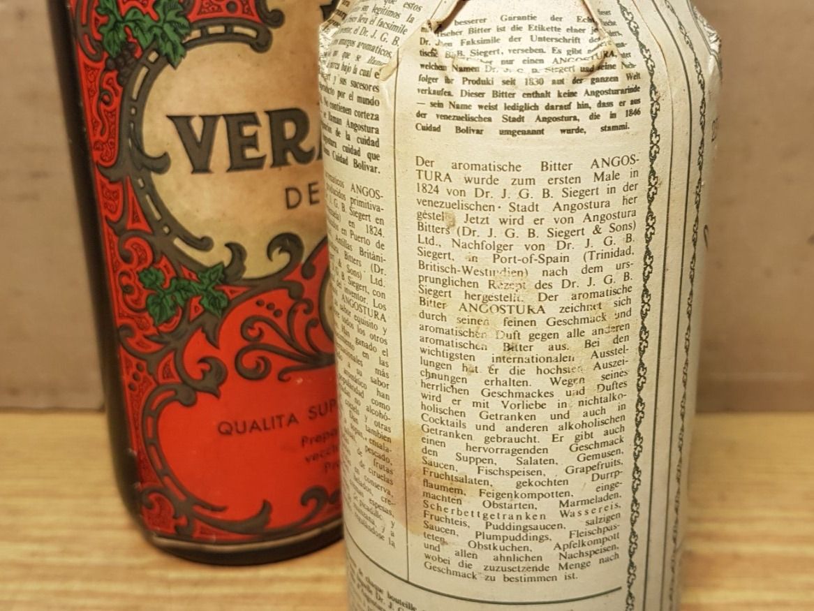 Spirituosen: 2 uralte seltene Fl. Apéro / Liqueur, ca. 50/60's. – Neu (gemäss Beschreibung) aus Schöftland von Topdeal4 6
