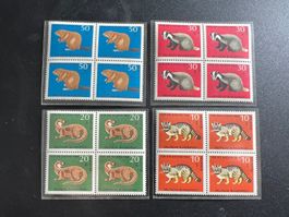 Deutschland  1968 Jugendmarken Viererblockserie **    (3712)