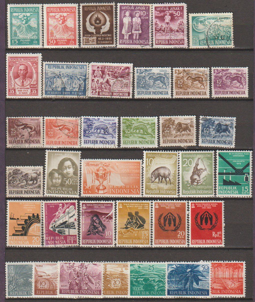Tutti i francobolli: Indonésie - Vintage! – Usato da Crans-Montana venduto da kira56