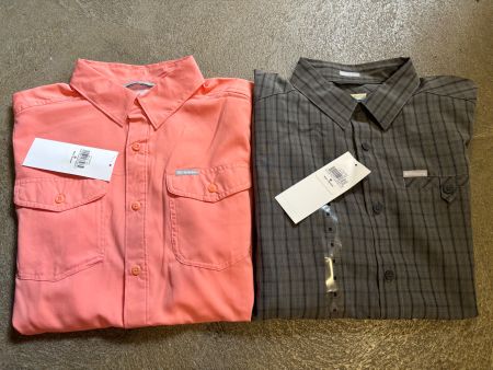 Chemise manches courtes Columbia Hommes Taille M pack 2