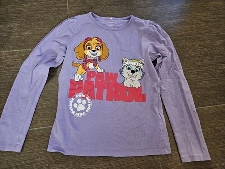 Name it Paw Patrol Langarmshirt Lila Grösse 122-128