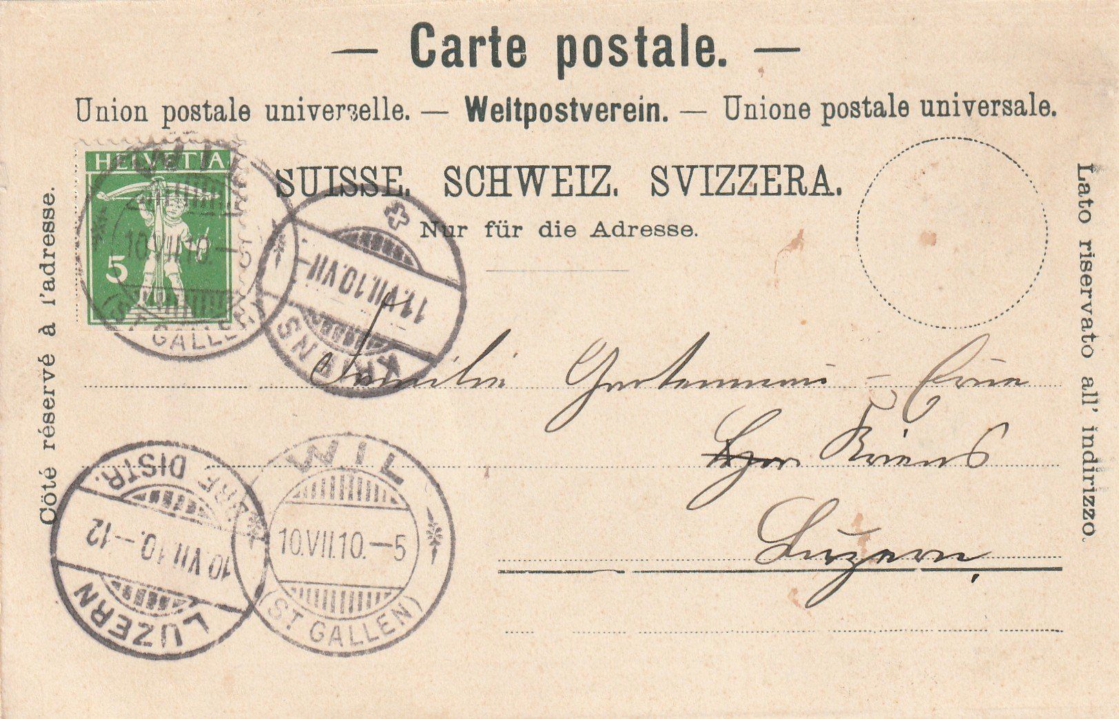 Cartoline postali: Wil – Usato da Rorschacherberg venduto da fratovi2 1