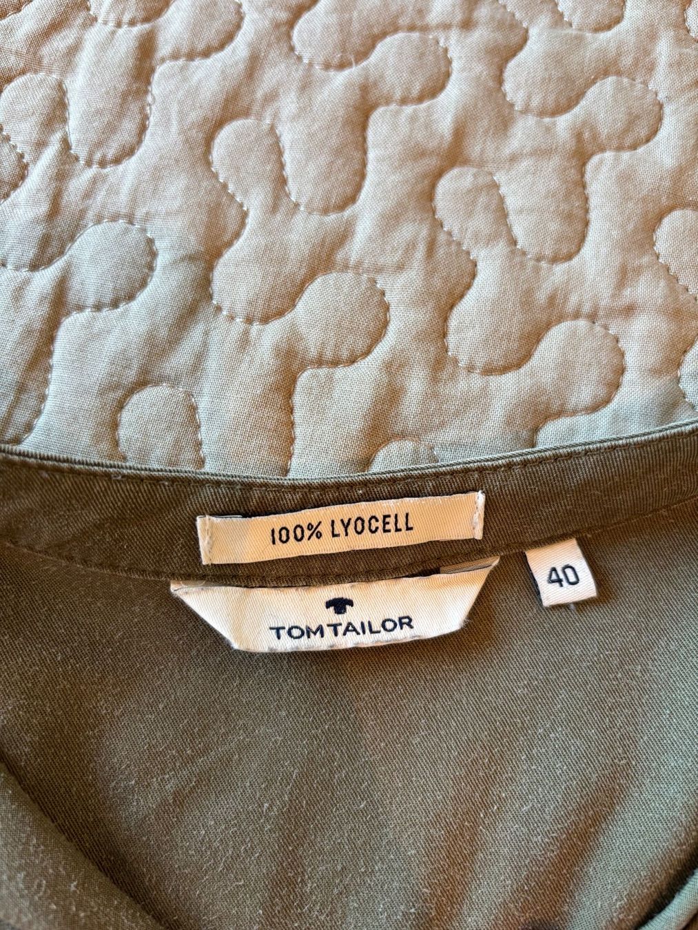 Tom Tailor Tuniche: Tom Tailor Tunika Bluse in olive (Gr. 40) – Usato da Neunkirch venduto da autoscooter57 4