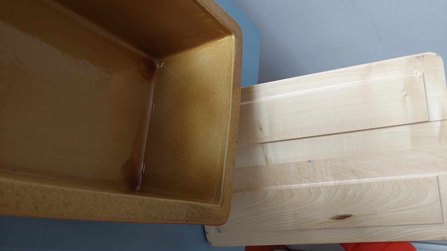 Contenitori & Simili: Brotkasten Vorratskiste -Ton/Holz – Usato da Arnegg venduto da thurboMax 1