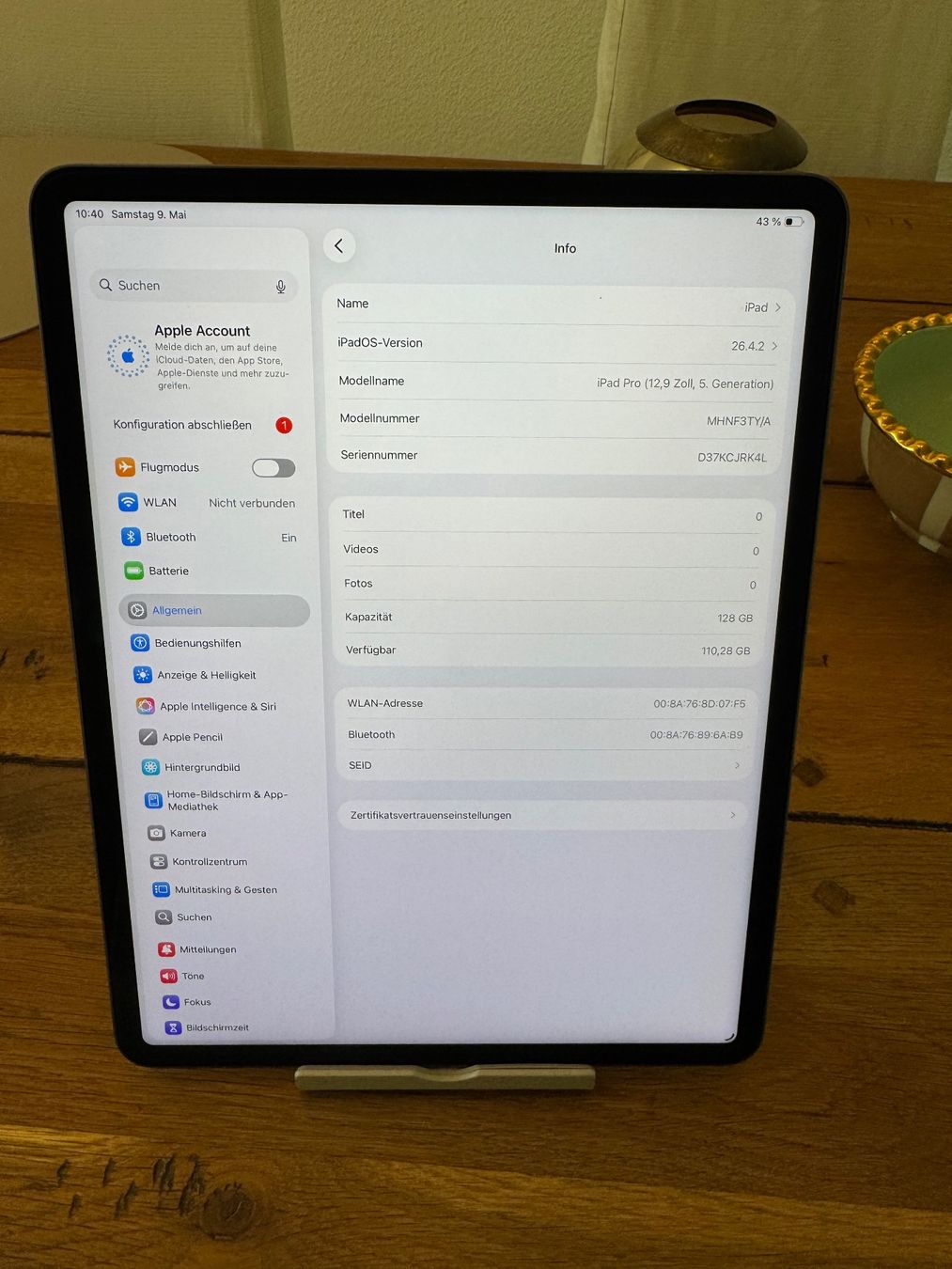 Apple Tablet PC: iPad Pro 12,9 Zoll (5. Generation) – Difettoso da Adliswil venduto da Busys 1
