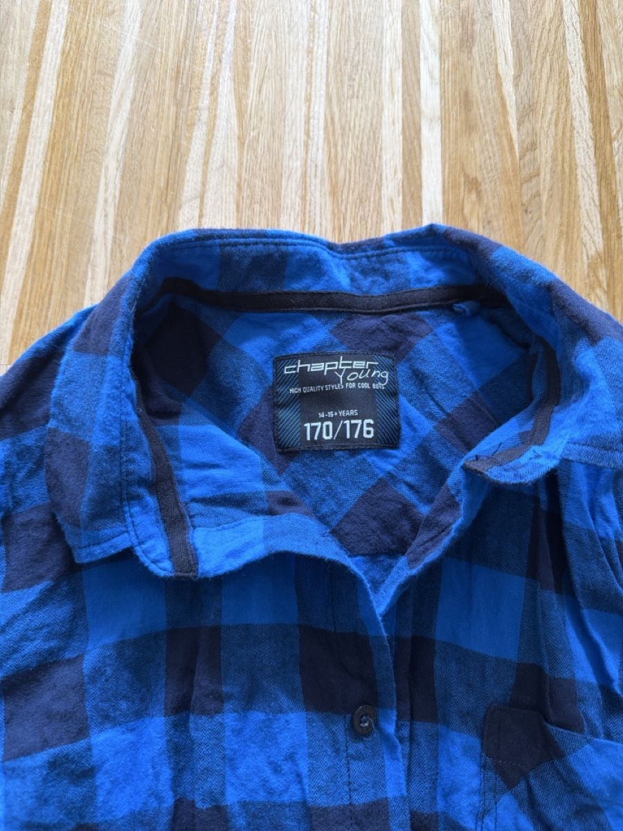 Chemises, T-shirts & Polos: Checked shirt blue check  – D'occasion à Zürich par ros_jy6w 1