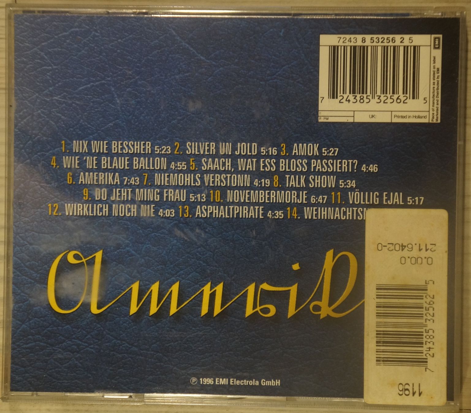 CD: BAP - America-  CD – Usato da Schaffhausen venduto da spinelli02 1