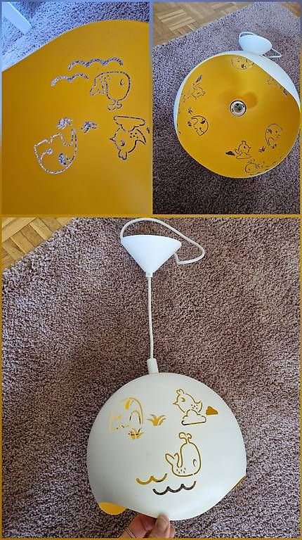Lampade: Lampe Kinderzimmer weiss-gelb – Usato da Flawil venduto da hubihebi