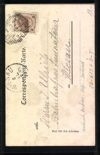 Cartoline postali: Handgemalt: Innsbruck, Das Andreas-Hofer – Usato da Berlin venduto da bartko-reher 1