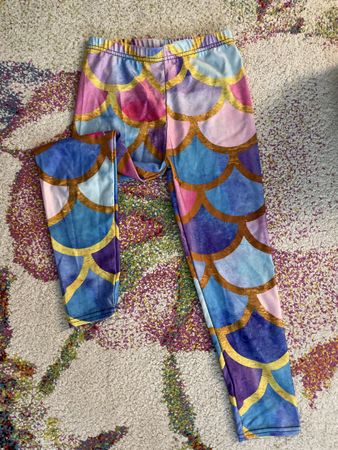 Mädchen Leggings Meerjungfrau Schuppen