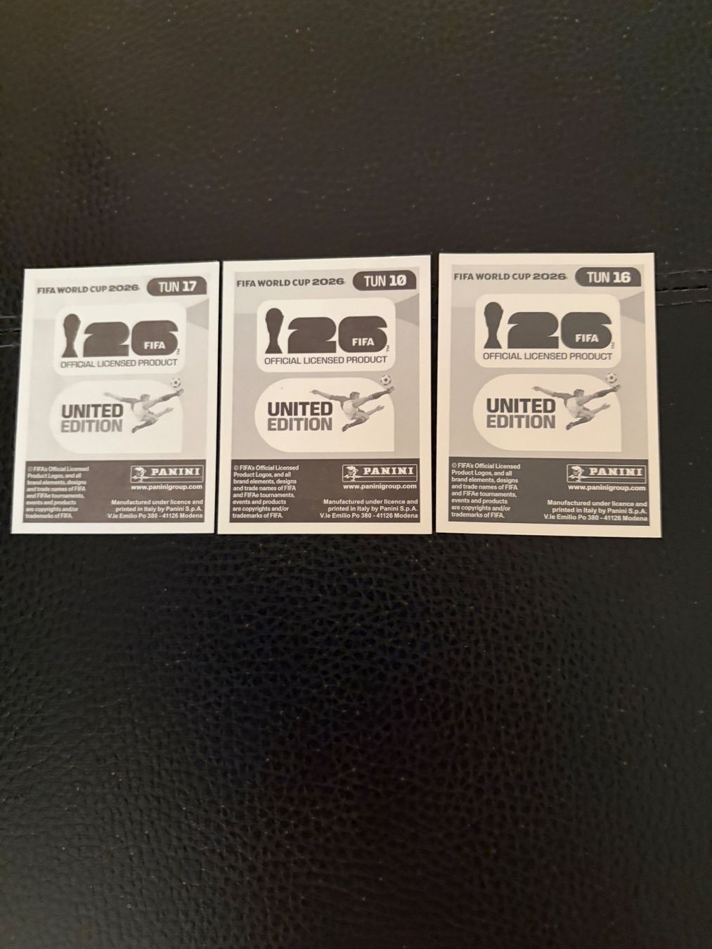 Panini Cartes à collectionner: Panini TUN 10,16,17 – Neuf (Voir description) à Zürich par bel5 1