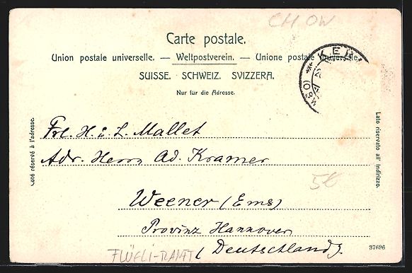Cartoline postali: AK Flüeli-Ranft, Dorfpartie – Usato da Berlin venduto da bartko-reher 1