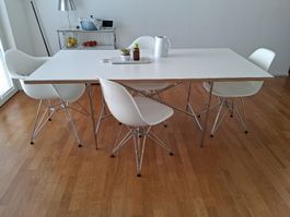 Richard Lampert/ Eiermann Esstisch Weiss, 180x90cm, 