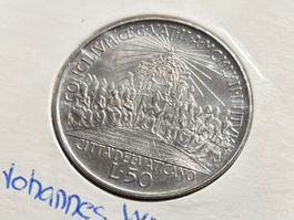 Vatikanstadt 50 Lire 1962 Johannes XXIII zweites Konsil