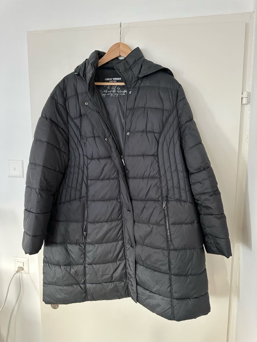 Gerry Weber Cappotti: NEW Gerry Weber coat size 48 dark grey – Nuovo e nell'imballaggio originale da männedorf venduto da stina_01