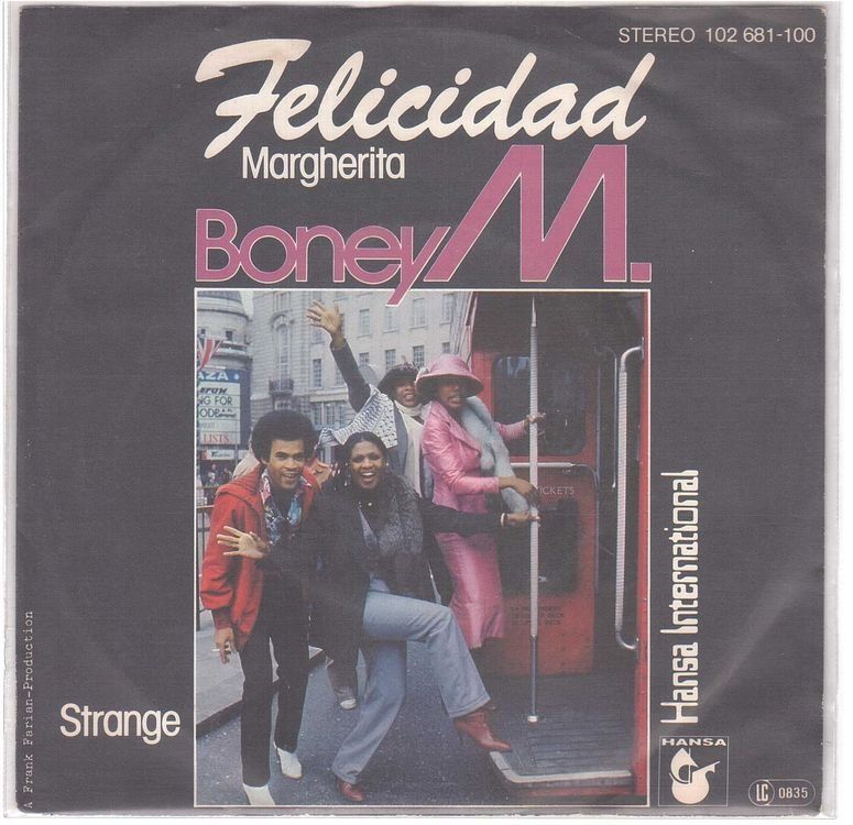 Dischi in vinile: Boney M  --  Felicidad  Single7 – Usato da Rheinau venduto da asteng
