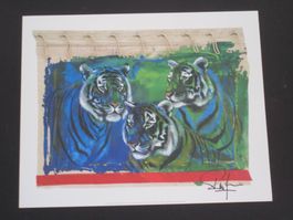 Rolf Knie DREI TIGER  handsigniert