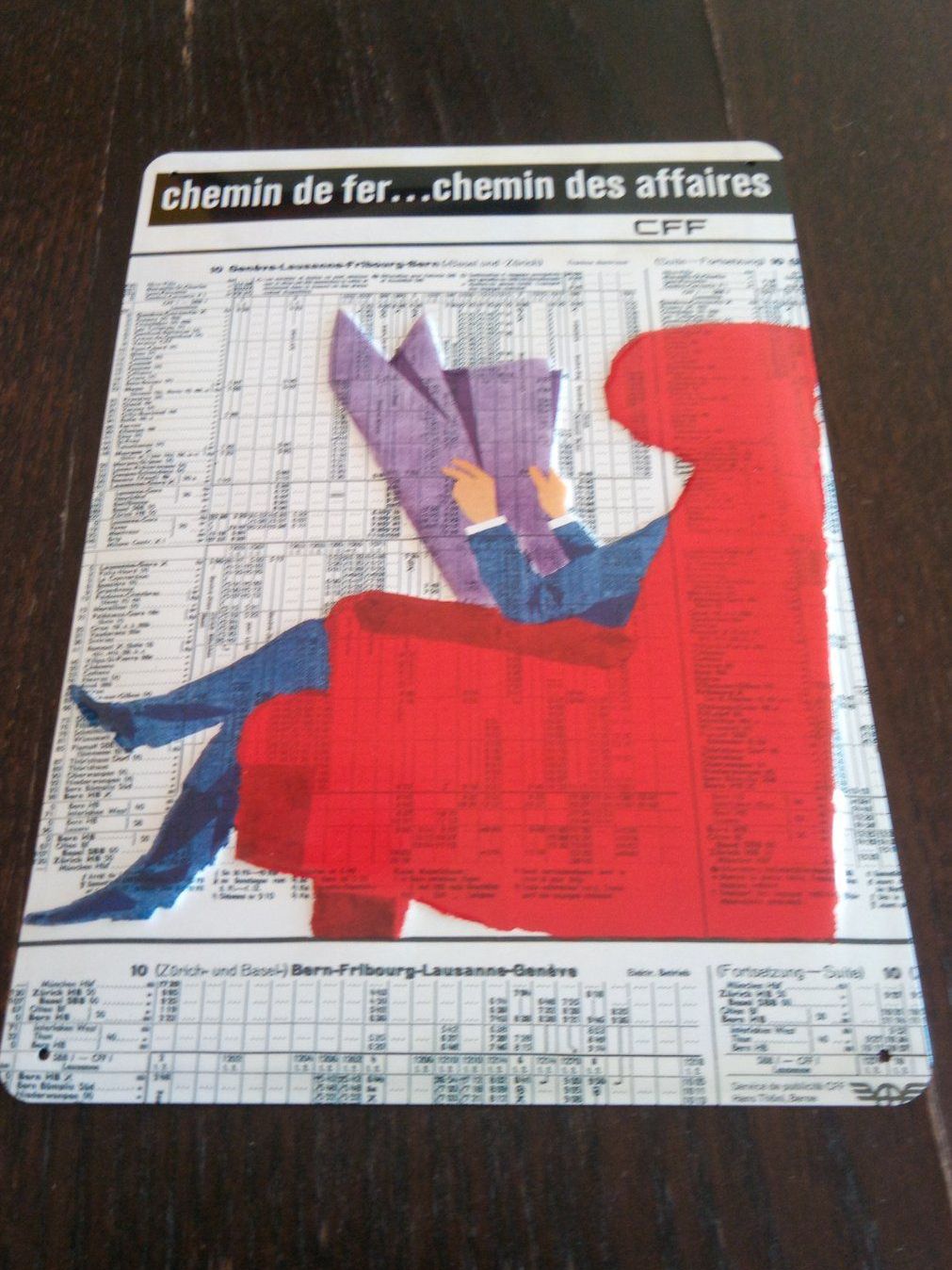 SBB/CFF/FFS Ecriteaux: Blechschild cff – D'occasion à Winterthur par LaRoque