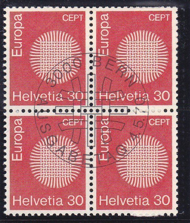 Tutti i francobolli: ET 4er Block EUROPA 1970 – Nuovo (secondo la descrizione) da Schliern b. Köniz venduto da joni20