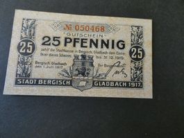 Dt. Reich, Bergisch-Gladbach - Notgeldschein