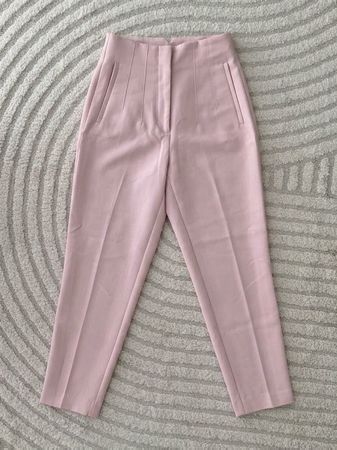 Zara Stoffhose in Rosa Grösse S hoher Bund guter Zustand