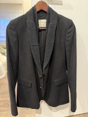 Stephan Schneider Wool Blazer / Knit Collar Detail