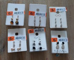 Modeschmuck Set diverse Ohrringe Ohrstecker, neu & OVP