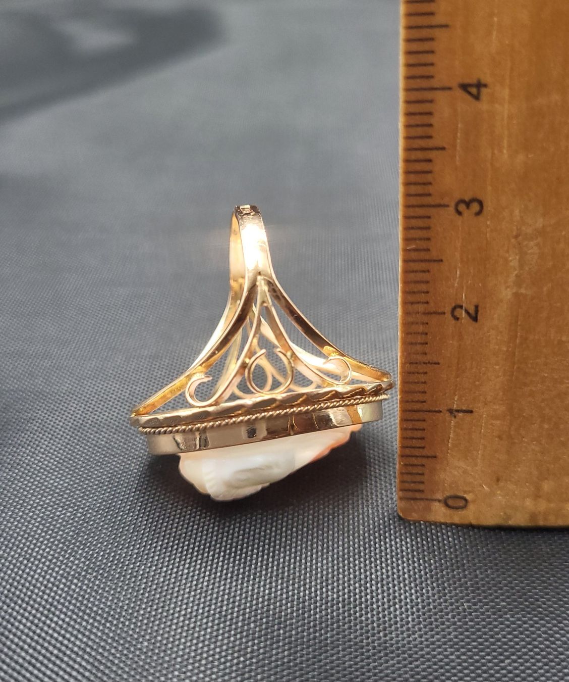 Anelli: Gold 585 Antiker Ring mit Cameo-Motiv – Usato da Wald ZH venduto da Dasilver 5
