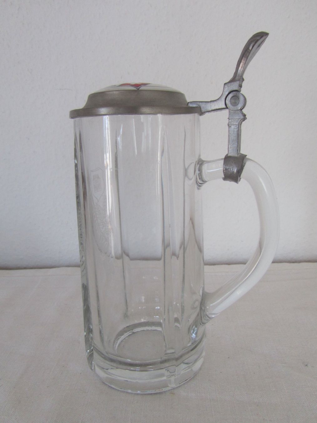 Feldschlösschen Bicchieri: Bierseidel/Bierkrug mit Zinndeckel Feldschlösschen – Usato da Seengen venduto da mikelele 3