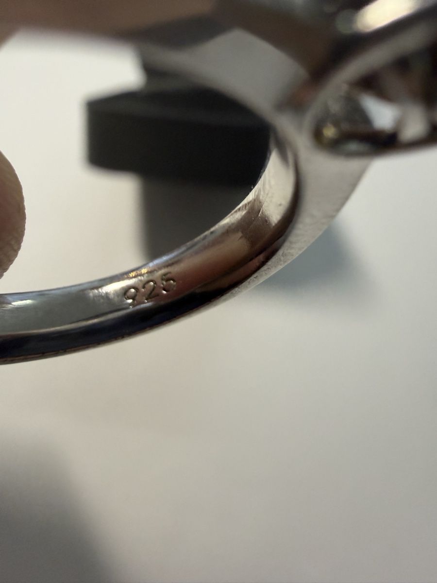 Ringe: Diamonfire Ring Silber 925 brauner Stein Grösse 60 – Gebraucht aus Rheineck von UhrenReinhardt 1
